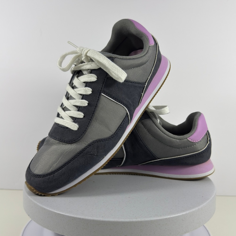 Old Navy Women Sneakers Retroβ Lace Up Casual Colorblock Gray Pink Size 8